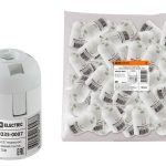 Патрон Е27 подвесной термостойкий пластик белый TDM (50/200)