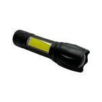 Фонарь ручной аккум LED HYD-602R 1красн+1больш бел+шнур microUSB, zoom