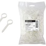 Дюбель-хомут круглый 16мм белый (100шт/уп) TDM