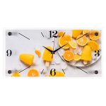 Часы настенные РУБИН АПЕЛЬСИНОВОЕ МОРОЖЕНОЕ прямоугольные