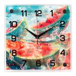 Часы настенные РУБИН СОЧНЫЕ АРБУЗЫ квадрат (1/10)