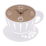 Часы настенные РУБИН КАПУЧИНО из металла, корпус белый+бежевый (1/10)