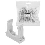 Крепеж-клипса для трубы 32 мм для прямого монтажа (25 шт.) серая TDM