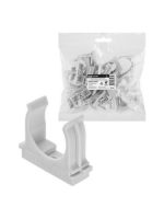 Крепеж-клипса для трубы 32 мм для прямого монтажа (25 шт.) серая TDM