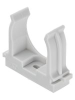 Крепеж-клипса для трубы 32 мм для прямого монтажа (25 шт.) серая TDM