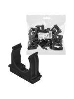 Крепеж-клипса для трубы 32 мм для прямого монтажа (25 шт.) черная TDM