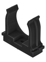 Крепеж-клипса для трубы 32 мм для прямого монтажа (25 шт.) черная TDM