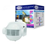 Датчик движения настенный 1200Вт, 12м, 8 мин, белый TM IONICH