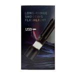 Фонарь ручной аккум LED 5015-TG 1мощ+1больш желт+аккум26680+шнурTYPE-C, вых USB, индик, zoom