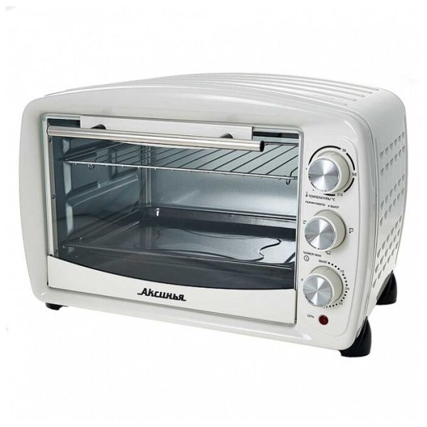 Духовка эл. АКСИНЬЯ КС-5700 1750Вт 36л, 1 противень,решетка, таймер, термостат, 4 нагрев.элем., бел.