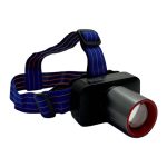 Фонарь налобный аккум LED WH-2102-PM10-TG 1ярк+встроенный аккум+шнур TYPE-C, индикатор, zoom