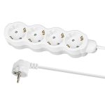 Удлинитель бытовой "Люкс" 4 гнезда, 5 м, с/з, с з/ш, ПВС 3х0,75 мм2, 10 А, 250 В, 2400 Вт TDM У1-420