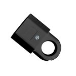 Штепсель б/з черный 6A 250В плоский с ушком UNIVersal