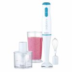 Блендерный набор SAKURA SA-6267SW 600Вт 2 скорости, DC мотор, 3 насадки: чоппер, венчик стакан 0,7л