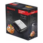 Вафельница эл. SAKURA SA-7427T 750Вт, венские вафли, 215*125мм, антипригарное покрытие