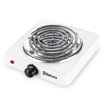 Плитка электрическая SAKURA ПЭ-08 1 конфорка, 1500Вт, 145мм, спираль, белая