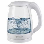 Чайник эл. SAKURA SA-2733W 1,7л 1850-2200Вт стекло, LED-подсветка, белый
