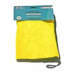 Салфетка для уборки HP-CL17G микрофибра, 30*60см, плотность 500гр/м2, желто-серый