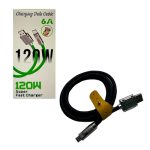 Кабель microUSB SAMSUNG 1м S-218-V8 6A 120W Ø6мм силиконовый черный с застежкой в коробке