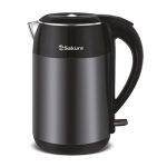 Чайник эл. SAKURA SA-2154MBK 1,8л, 1800/2000Вт, диск, нержавеющая сталь, черный металлик