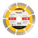 Диск отрезной алмазный 125*22,2*1,8*10 сегментный KRANZ
