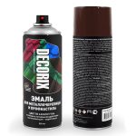 Аэрозольная эмаль DECORIX шоколадно-коричневый 520мл RAL 8017 для профнастила и металлочерепицы