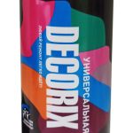 Аэрозольная эмаль DECORIX белый глянцевый 520мл (1/12)