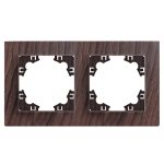 Рамка 2-ая универсальная АФИНА венге UNIVersal (еврослот)