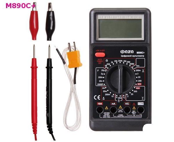 Мультиметр (тестер) ФАZА цифровой М890С+