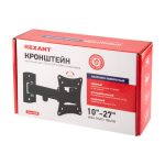 Кронштейн ТВ 10-27" наклонно-поворотный одно колено REXANT серия HOME