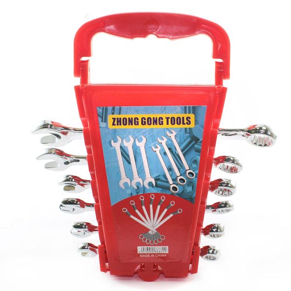 Набор ключей гаечных рожково-накидных 6 пр 6-12мм (пластик холдер) (1/30)