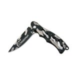 Нож туристический СЛЕДОПЫТ 57мм-лезвие, ручка и лезвие цвет чб камо