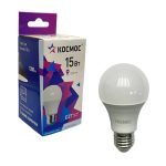 Лампа LED Стандарт 15Вт Е27 6500K 220В КОСМОС ЭКОНОМИК А60 (10/80)