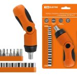 Набор отверток21 пр №2 с реверсивно-рычажной рукояткой с насадками АЛМАЗ TDM (6)