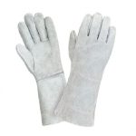 Перчатки спилковые крага цвет в ассортименте (12/180)