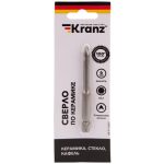 Сверло по стеклу и керамике d-6мм 2 грани, цилиндрический хвостовик KRANZ