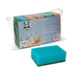 Губка для посуды HP-SP02-5 MIDI, поролон, абразивная фибра (уп/5шт)