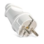 Вилка с/з белая 16А 250В UNIVersal (25/250)