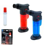Зажигалка горелка газовая ТУРБО 3в1 J-03 с дополнительным балоном для заправки (1/24/144)