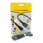 Кабель IPhone Lightning 1,2м MR-80-IP 3A нейлон серебро