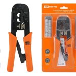 Клещи обжимные КО-9E RJ-11/45+наконечники по 10шт МастерЭлектрик TDM (10)