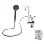 Водонагреватель проточный регулировкой температуры, кран, лейка 3000W (1/48)