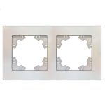 Рамка 2-ая универсальная АФИНА жемчуг UNIVersal (евросслот)