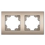 Рамка 2-ая универсальная АФИНА шампань UNIVersal (евросслот)