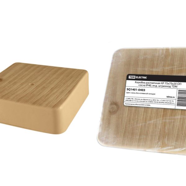 РК под кабель канал 75*75*20 IP40 сосна о/у TDM (10/100)