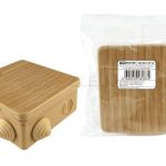 РК под гофру кавадрат 80*80*50 IP54 7 входов с крышкой СОСНА ОП TDM (1/32)