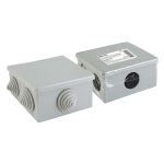 Распаячная коробка ОП 80х80х40мм, крышка, IP44, 6 вх. инд. штрихкод TDM