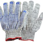 Перчатки х/б с ПВХ 5 ниток 10 класс СТАНДАРТ серые (10/300)