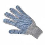 Перчатки х/б с ПВХ 6 ниток 7,5 класс ЛЮКС пестрая точка (10/200)