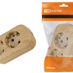 Колодка 2 с/з 16А ЭКО сосна TDM (1/20)